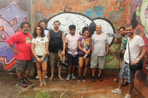 Mate Com Angu filmando curta novo no Meeting of Favela - Cacau Amaral, Heraldo HB, Lu Brasil, Isis Perdigão, DMC, Rafael Mazza