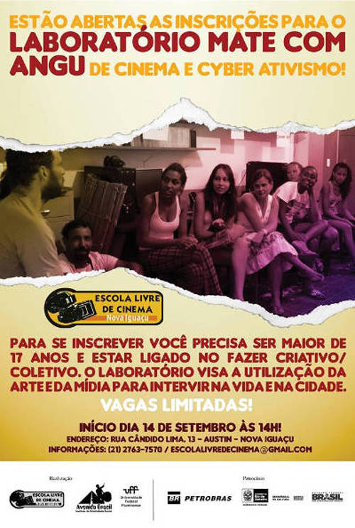 Laboratório Mate Com Angu de Cinema e Ciberativismo  na Escola Livre de Cinema de Nova Iguaçu